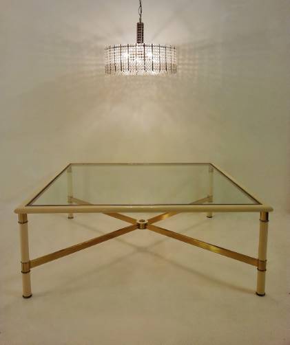 Karl Springer vintage large coffee table, 1980`s ca, American